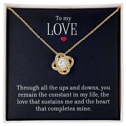 To My Love – Love Knot Necklace