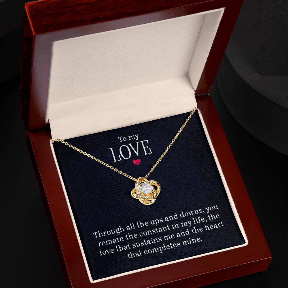 To My Love – Love Knot Necklace